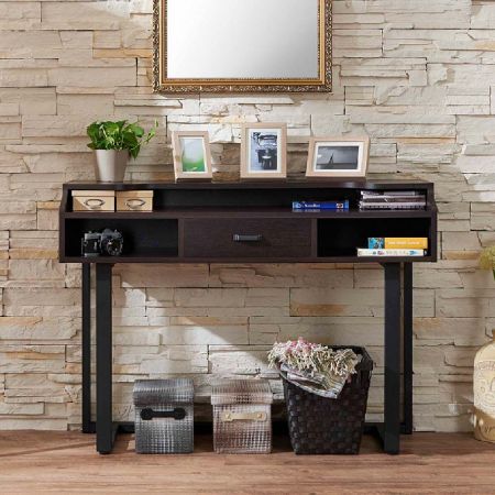 Single Drawer Side Double Open Space Console Table - Single Drawer Side Double Space Console Table
